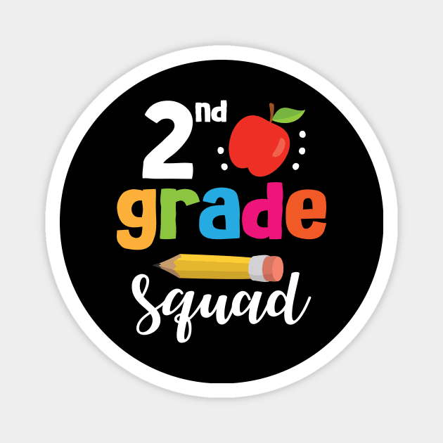 2nd Grade Squad Student Senior Teacher Happy Back To School Magnet by joandraelliot